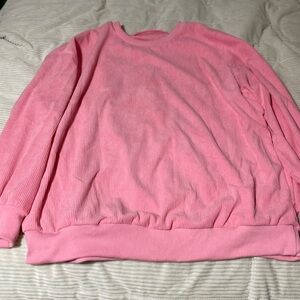 Pink long sleeve pull over